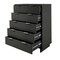 Manhattan Comfort Granville 45.27 Tall Dresser in Dark Grey DR-5025 - alternate 9